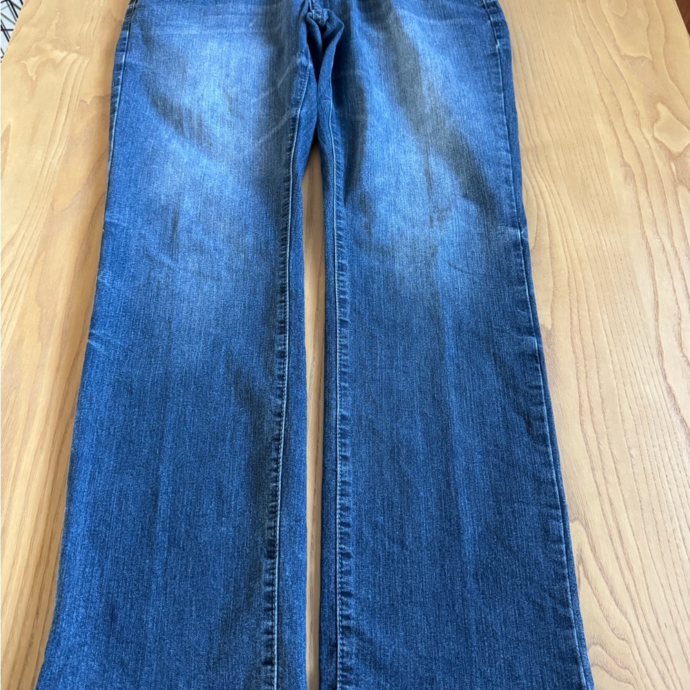 Axel Blue Slim Straight Jeans with Faded Details 34x34